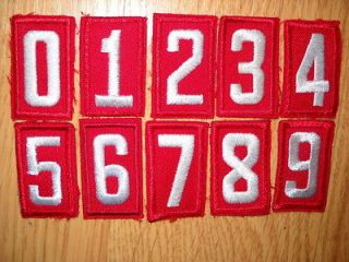 BOY SCOUT RED TROOP UNIT NUMERAL   YOUR CHOICE of Number/Quantit y