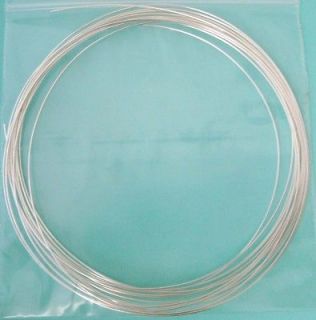 10ft SOLID Sterling Silver 28 gauge .32m round beading wire Dead SOFT