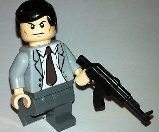 LEGO NEW  James Bond 007 custom fig original lego parts custom AK 47