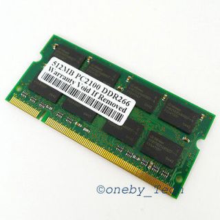 512MB PC2100 DDR266 200pin Sodimm Memory for Dell Inspiron 1100 4150