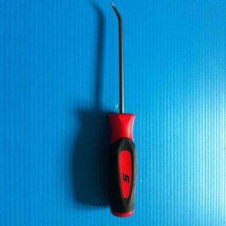 SNAP ON MINI HOOK.45 DEGREE PIN.RED.SOFT GRIP.NEW