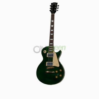 Brand New LP Style Electric Guitar Green +Cable +Strap +Bag