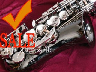 AAA+++Quality black silver nickel Alto Saxophone High F# sax new