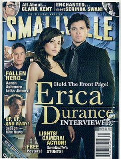 SMALLVILLE Magazine #34 SCARCE LAST ISSUE Erica Durance w/POSTERS MINT