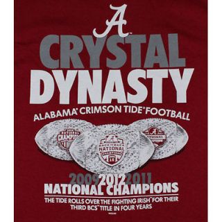 2012 Alabama Crimson Tide Crystal Dynasty BCS National Championship T