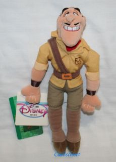 Disney Tarzan CLAYTON 9 Plush Bean Bag Doll Man NEW with tags!