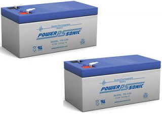 Power Sonic 2 Pack   Gell Cell 12V 3Ah Sealed Lead Acid Battery