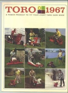 1967 Toro Lawn Mowers Sales Catalog