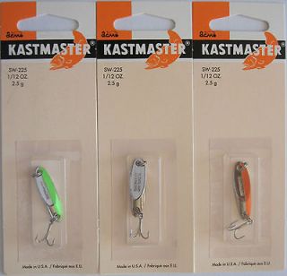 Pks. Acme Tackle KASTMASTER Fishing Lures   1/12 Ounce   Three