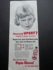 Bismol Norwich Sick Young Girl Vintage 1956 Print Ad Advertisement