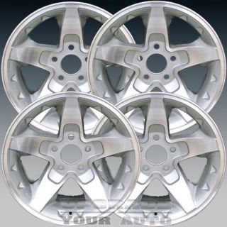 2001 2004 Chevy S10 16x8 Factory Replacement Silver Machined Set of 4