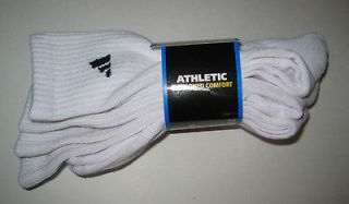 ADIDAS Mens 3 pack long athletic socks