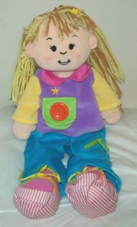 Plush TEACH A TOT Talking Learning Activity Girl Doll Toy Teaching