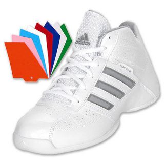 Adidas Basketball Gymshoes High Tops White Boys Mens 6.5 Lady 8.5 Team