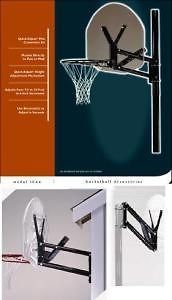 basketball backboard pole wall garage mounting kit lifetime adjustable