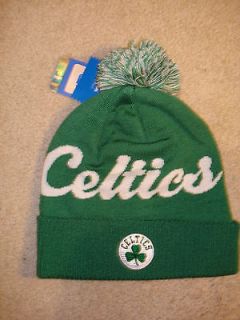 Adidas Boston Celtics Pom Cuffed Knit Hat Cap FREE SHIPPING