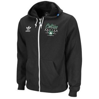 Boston Celtics Adidas Originals Delta Full Zip Hoody Sweatshirt