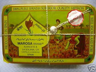 Spanish SAFFRON SPICE Marosa Best Quality From Spain 1 oz Can BEST