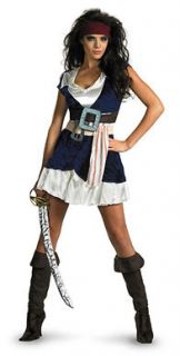 Womens Sexy Jack Sparrow Pirates Costume