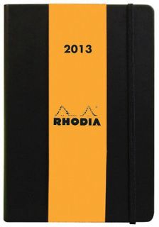 Rhodia 2013 Weekly WebPlanner Notebook, 6 x 9, Black Cover