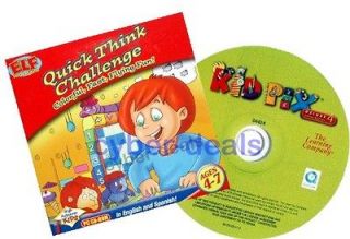 Lot Early Learning THINK CHALLENGE + KID PIX 4 DLX Bundle