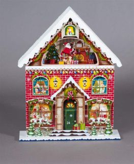 18 x 14 Santa Workshop Advent Christmas Calendar House