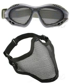 Newly listed Airsoft Paintball Protection Set  Steel Face Mask with