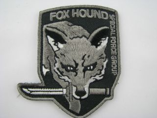 MGS Fox Hound Special Force Metal Gear Solid Embroided Patch Velcro