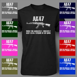 Shirt Pro Gun Rights 2nd Amendment AK47 AR15 Rifle Assault WGS 73