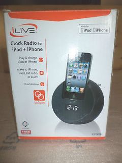 Newly listed iLive ICP101B LCD MP3 Alarm Clock Radio iPhone/iPod Dock