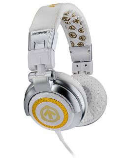 AERIAL7 TANK Platinum DJ Headphones w/Microphone Fit iPod/iPhone/Bl