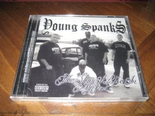 Chicano Rap CD Young Spanks   The Town I Live In   805 Brownhood Ghost
