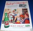 1951 7up 7 up Family Drink ARCHERY vintage ad