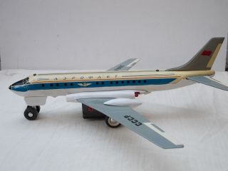 CCCP AEROFLOT AIRLINES IL PLANE AIRPLANE BATTERY PLASTIC TIN TOY