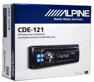 Alpine CDE 121 CD//AAC/WMA /USB/AUX In Dash Receiver Car Stereo