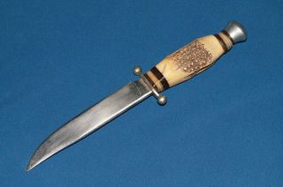 Hubertus Rostfrei German Dagger Fixed Blade Hunting Fighting Knife