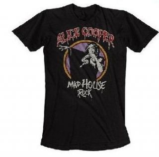 Alice Cooper Mad House Rock 30/1 Shirt SM, MD, LG, XL New