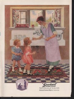 1924 STANDARD PLUMBING FIXTURE SINK KITCHEN CHILD HOME