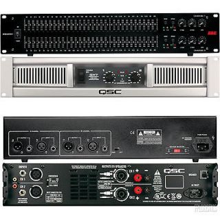 QSC GX7 Power Amplifier GX 7 Amp with BBE EQA231 Dual 31 Band