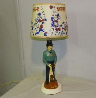 Kessler Whiskey Advertising Sports Theme Electric Table Lamp