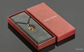 2001 GEORG JENSEN ANNUAL PENDANT WITH AMBER AND CHAIN LIMITED EDITION