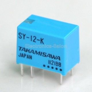 100x TAKAMISAWA Small Size SY 12 K 12V SPDT Signal Relay.