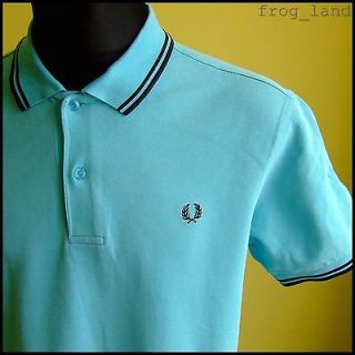 Vtg mens FRED PERRY polo shirt INDIE mod weller LARGE L oi ska