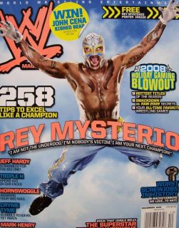 WWE Magazine 12/08 Rey Mysterio/John Cena/Video Games/Jeff Hardy