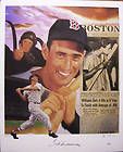 Ted Williams signed and # LTD ED .406 19x24 Lithograph