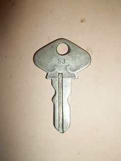 FORD MODEL T   A KEY # 53 Automobile Ignition Vintage Brass Antique