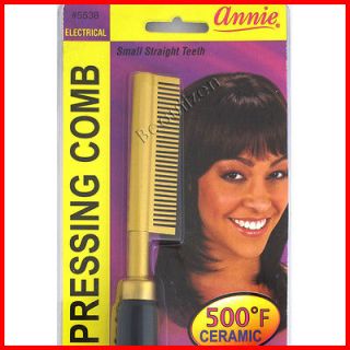 ANNIE Ceramic Electrical Straightening Pressing Hot Comb Small Temple