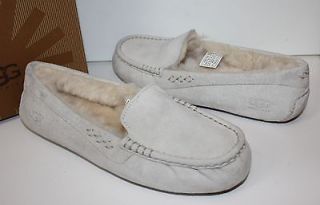 Ugg Ansley Cloud off white suede womens moccasin shoes NIB