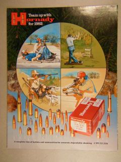 1982 HORNADY GUN AMMUNITION RELOADING AMMO CATALOG BULLET CHART 17