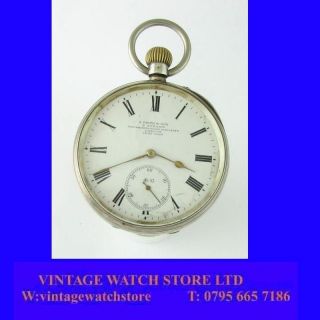 Silver S. Smith & Son of London 15J Hi Grade Longines Pocket Watch